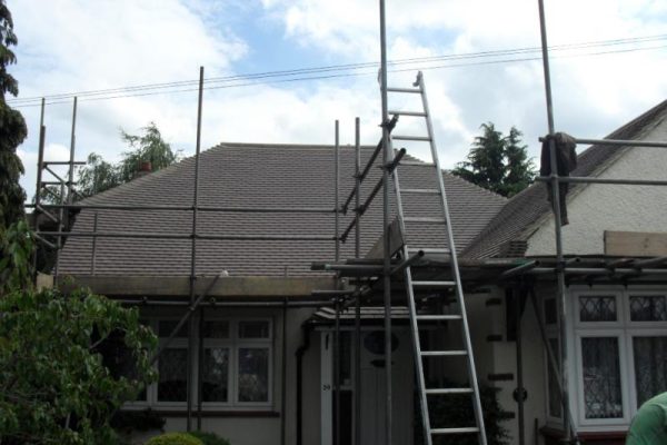 Plain tiled roof